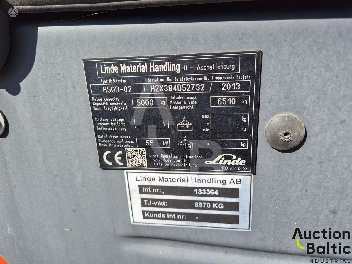 Linde H50D-02, вилочные погрузчики