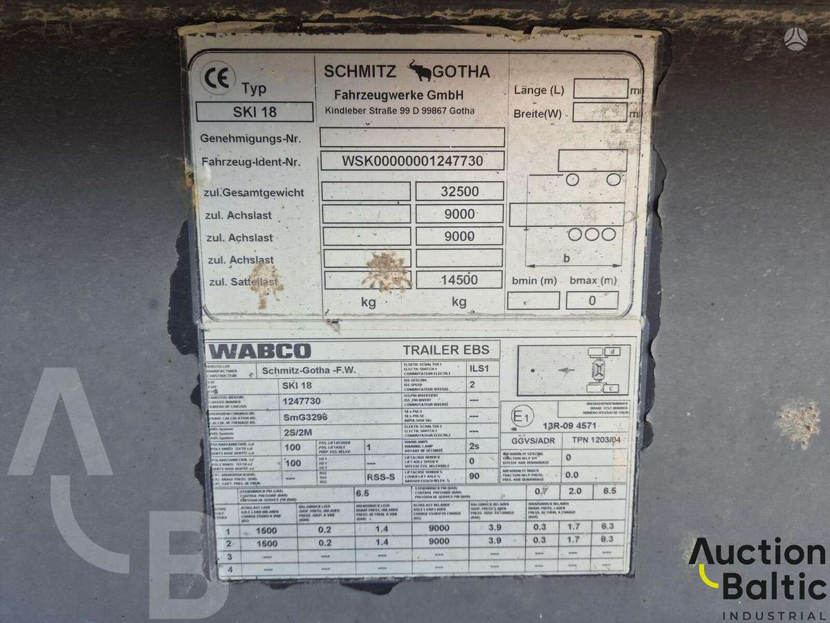 Schmitz GOTHA SKI 18-7.2, dumper / tipper