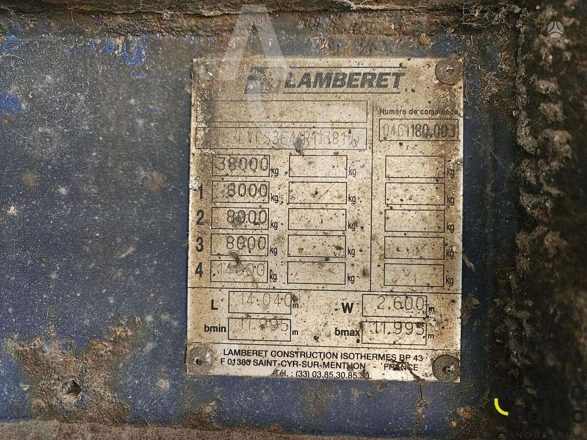 Lamberet YS-2P5, refrižerātori