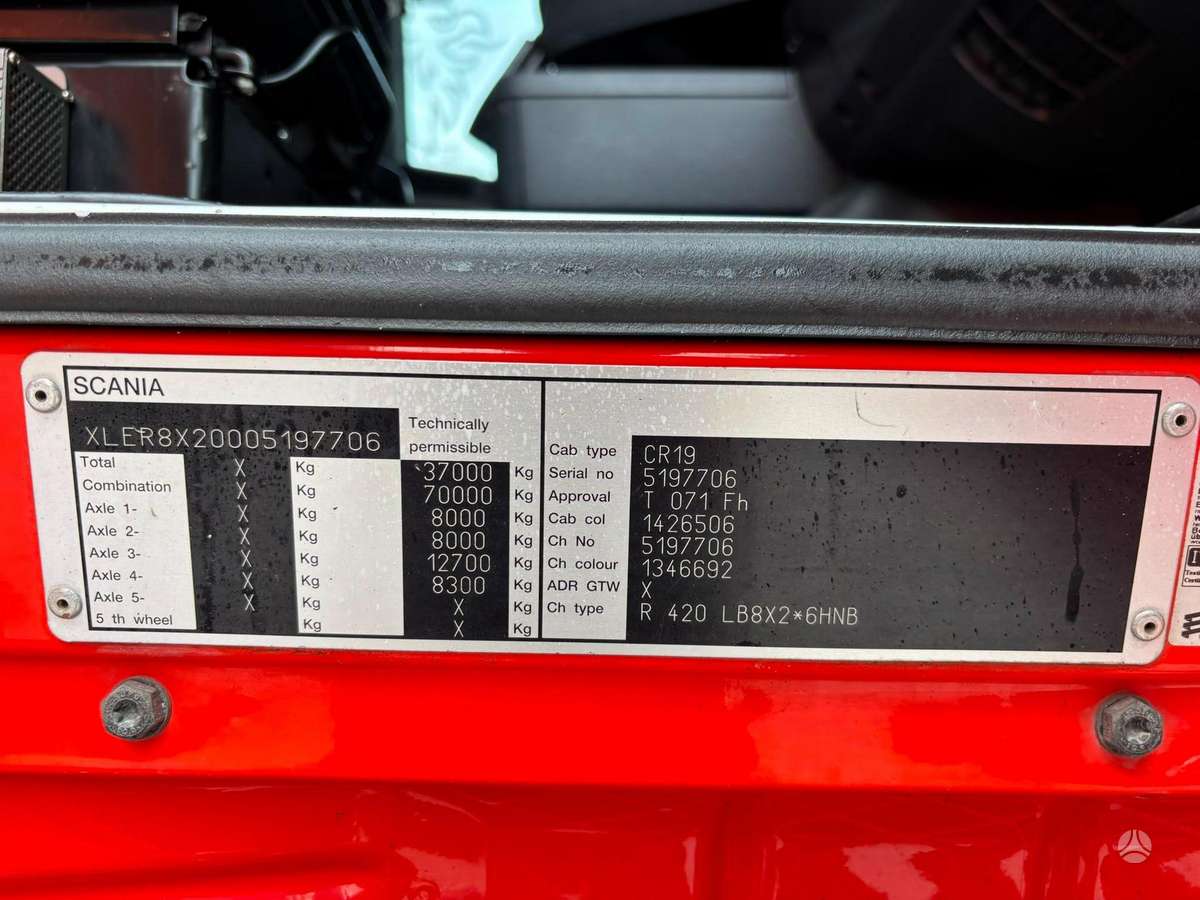 Scania R 420 8x2*6, с краном