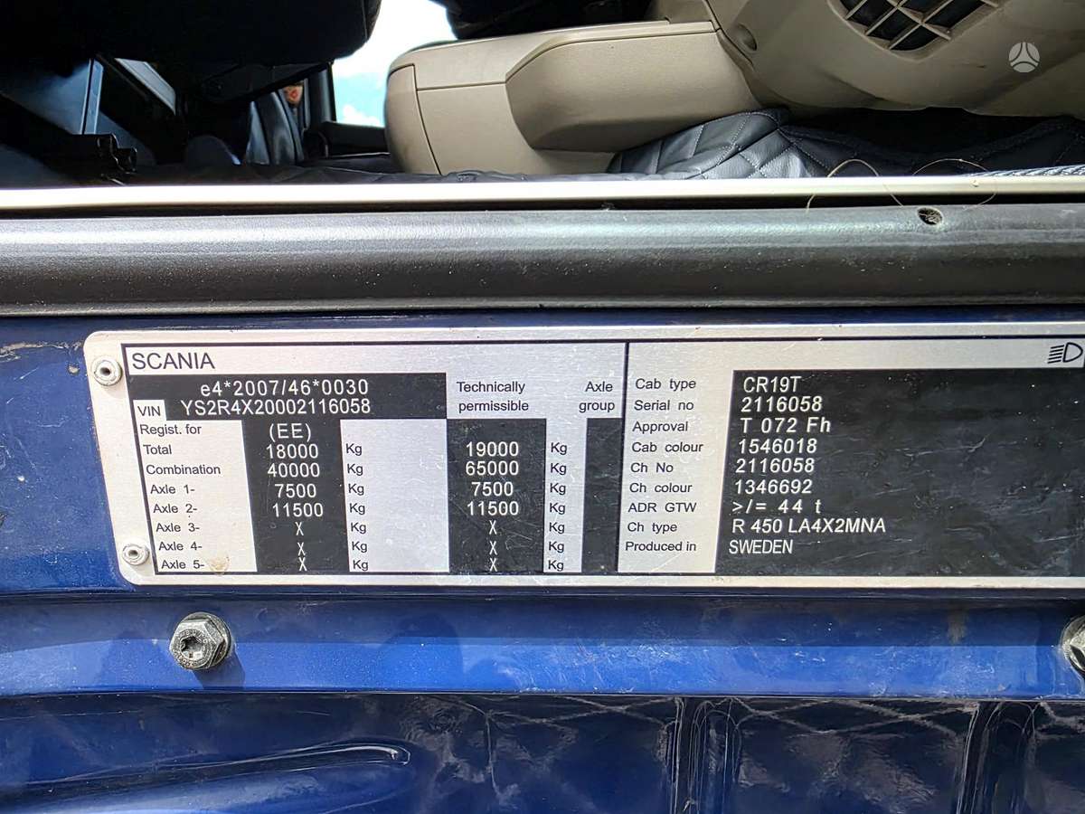 Scania R450 Euro6 StreamLine, double sleeper