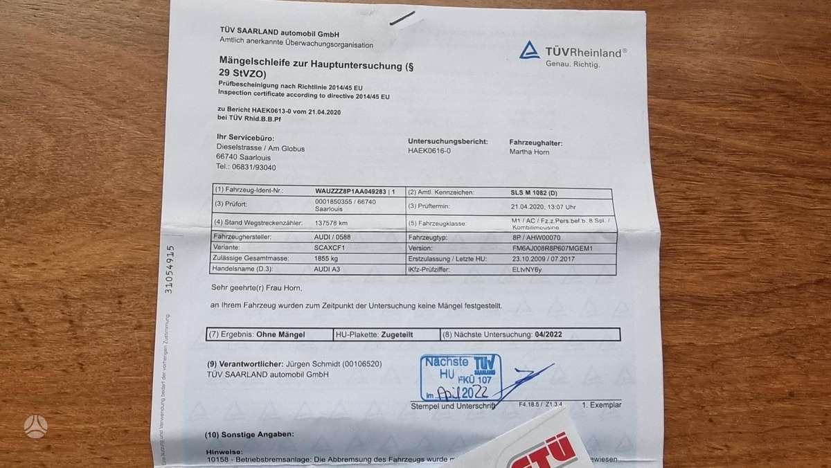 Audi A3, 1.4 l., wagon