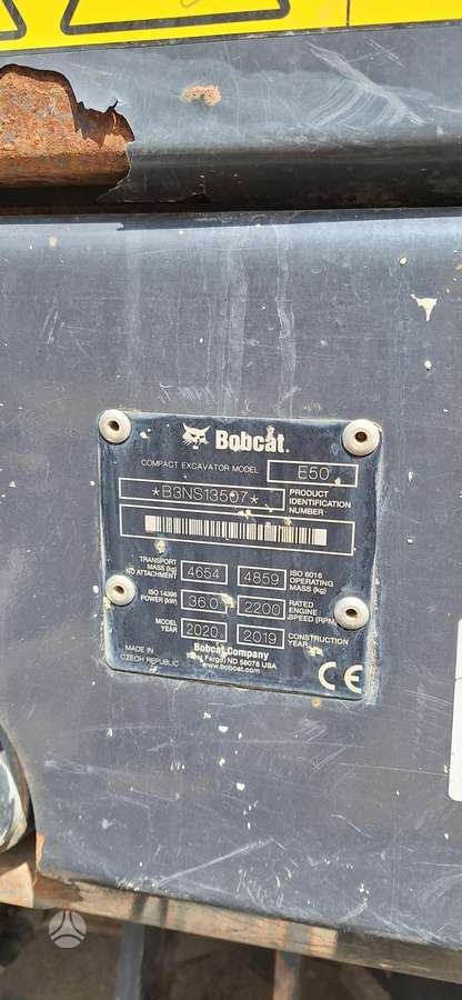 Bobcat E50, экскаваторы