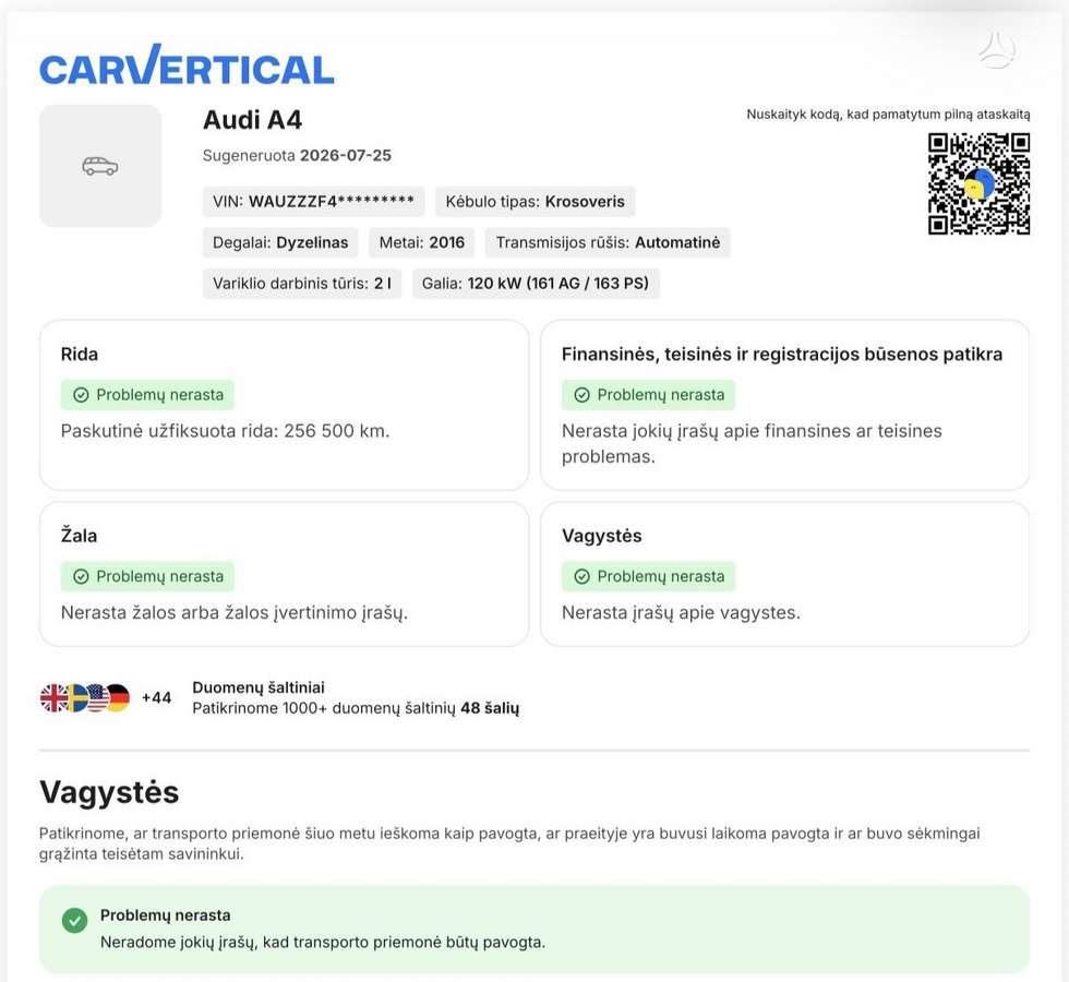 Audi A4, 2.0 l., Универсал