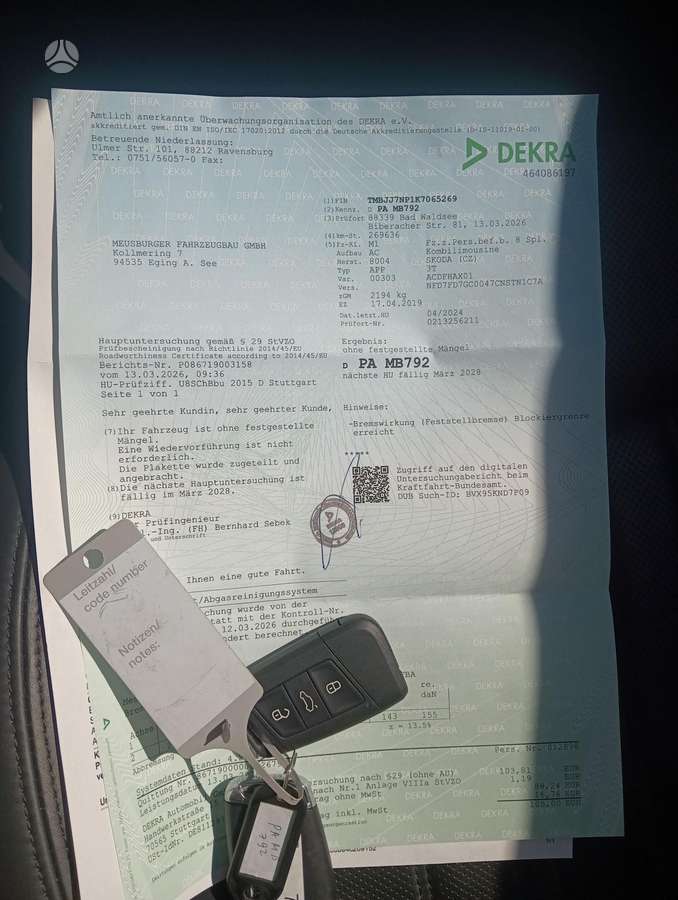 Skoda Superb, 2.0 l., Универсал