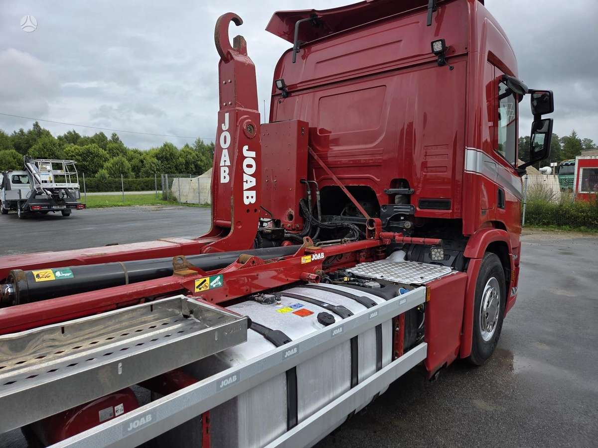 Scania P410 6X2, самосвалы с прицепoм