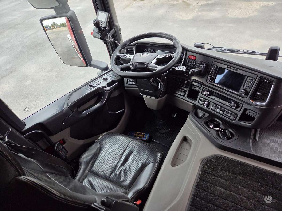Scania P410 6X2, самосвалы с прицепoм