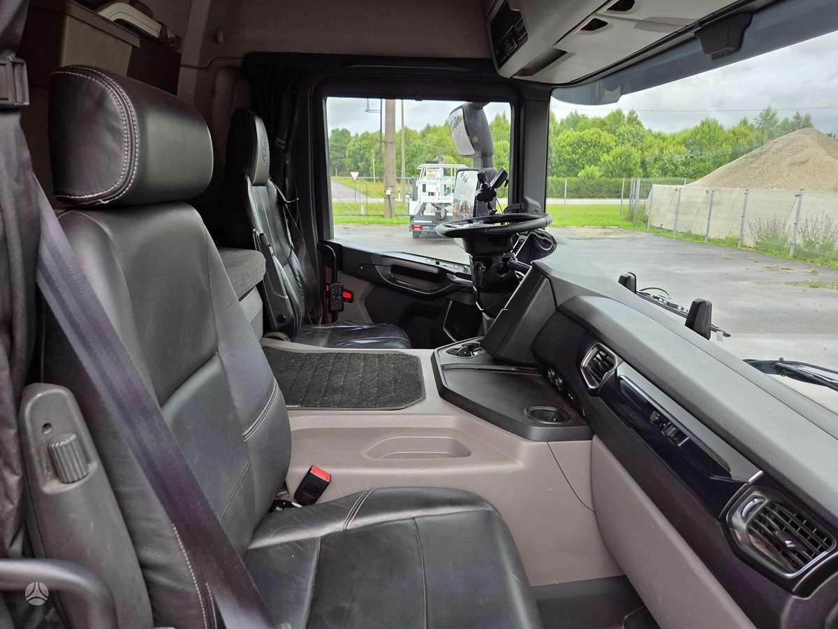 Scania P410 6X2, самосвалы с прицепoм