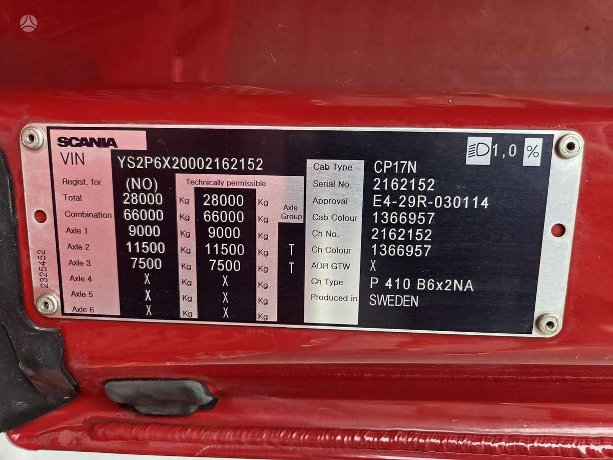 Scania P 410 6X2, hooklift trucks