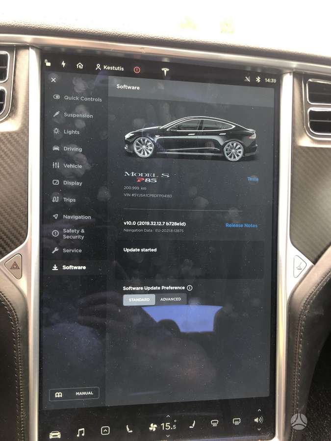 Tesla Model S, 85 kWh, hečbekas