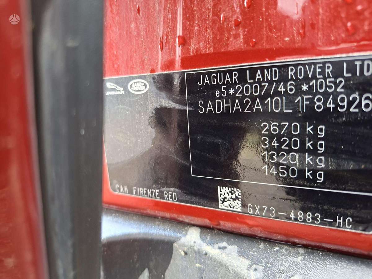 Jaguar I-Pace по частям. Engine code qg gearbox code edu color code 1af
