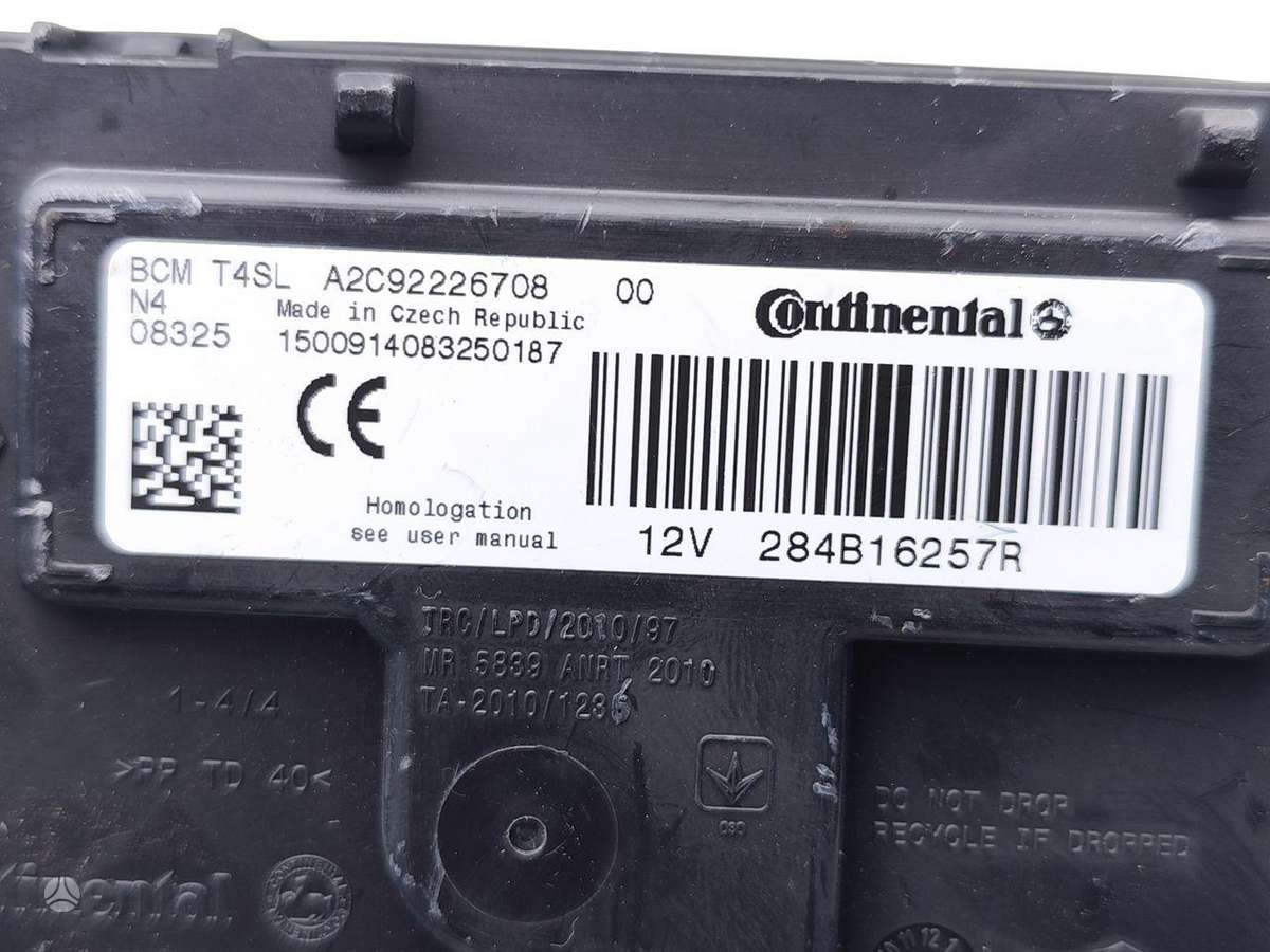 Renault Clio, 284B16257R, computer