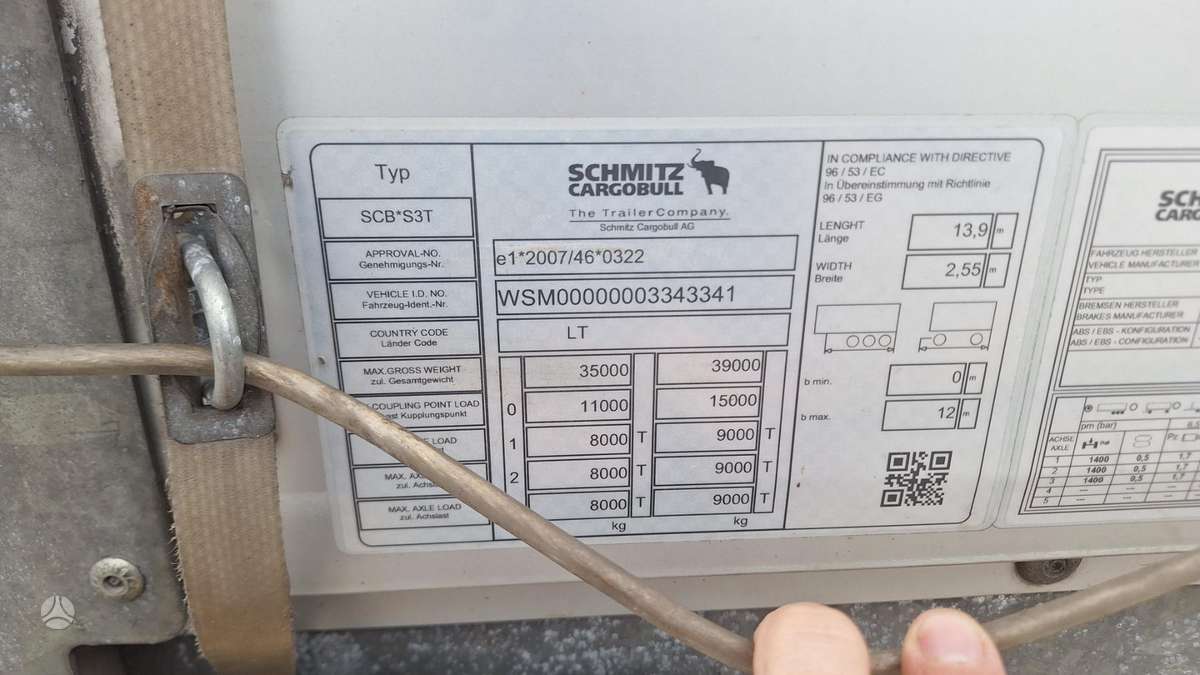 Schmitz, пологовые / тентовые