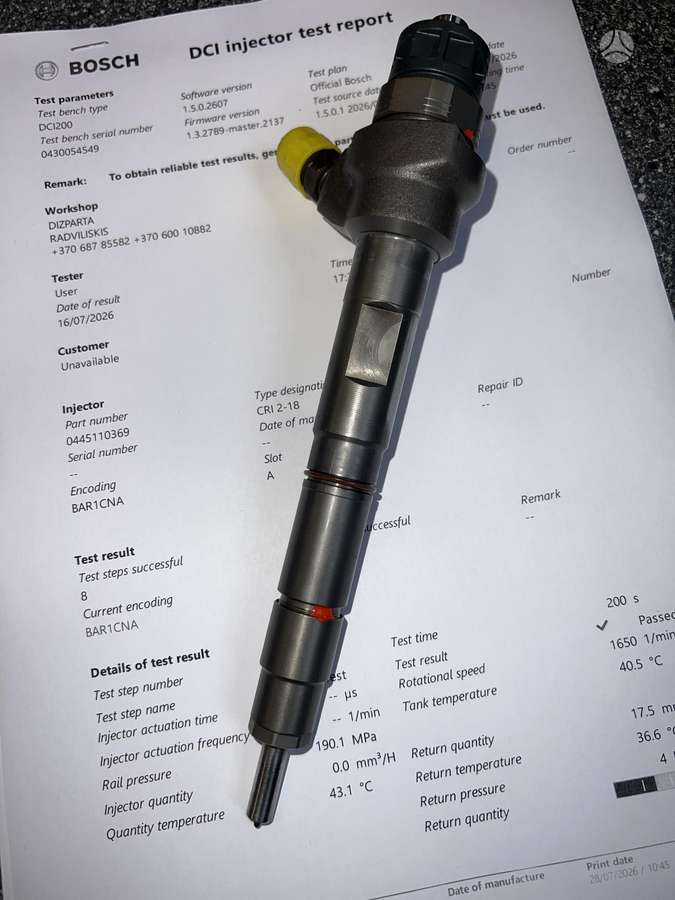 Seat Leon, 0445110369, injection system