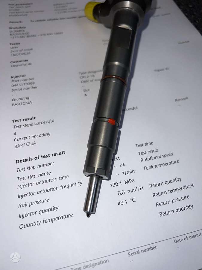 Skoda Yeti, 0445110369, injection system