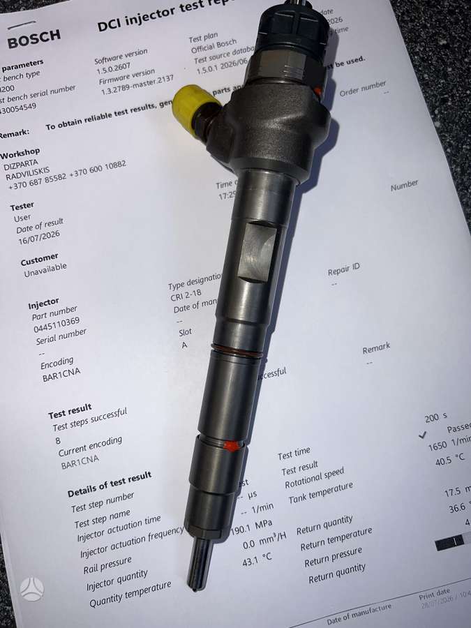 Skoda Yeti, 0445110369, injection system