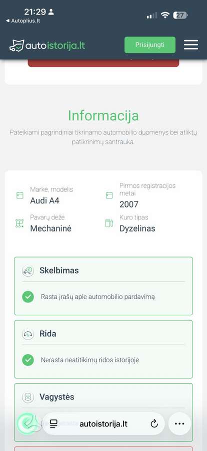 Audi A4, 2.0 l., Седан