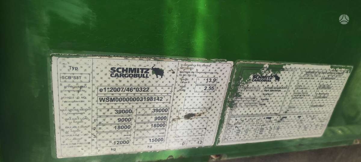 Schmitz Schmitz Cargobull, бортовые с пологами