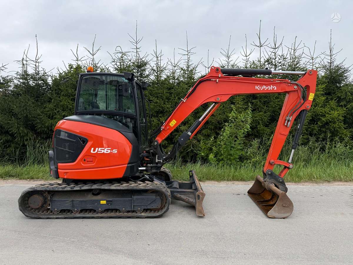 Kubota U56-5, mini ekskavatoriai