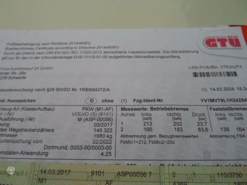 Volvo V40, 2.0 l., hatchback