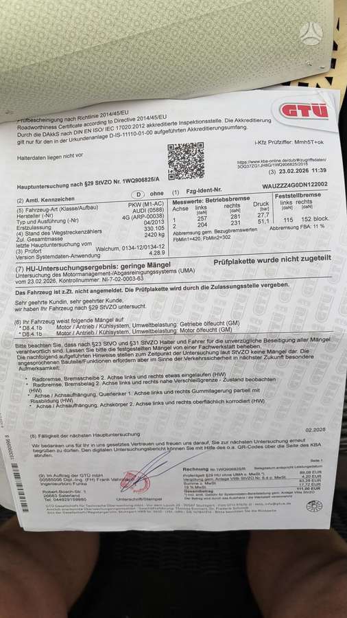 Audi A6, 3.0 l., universalas