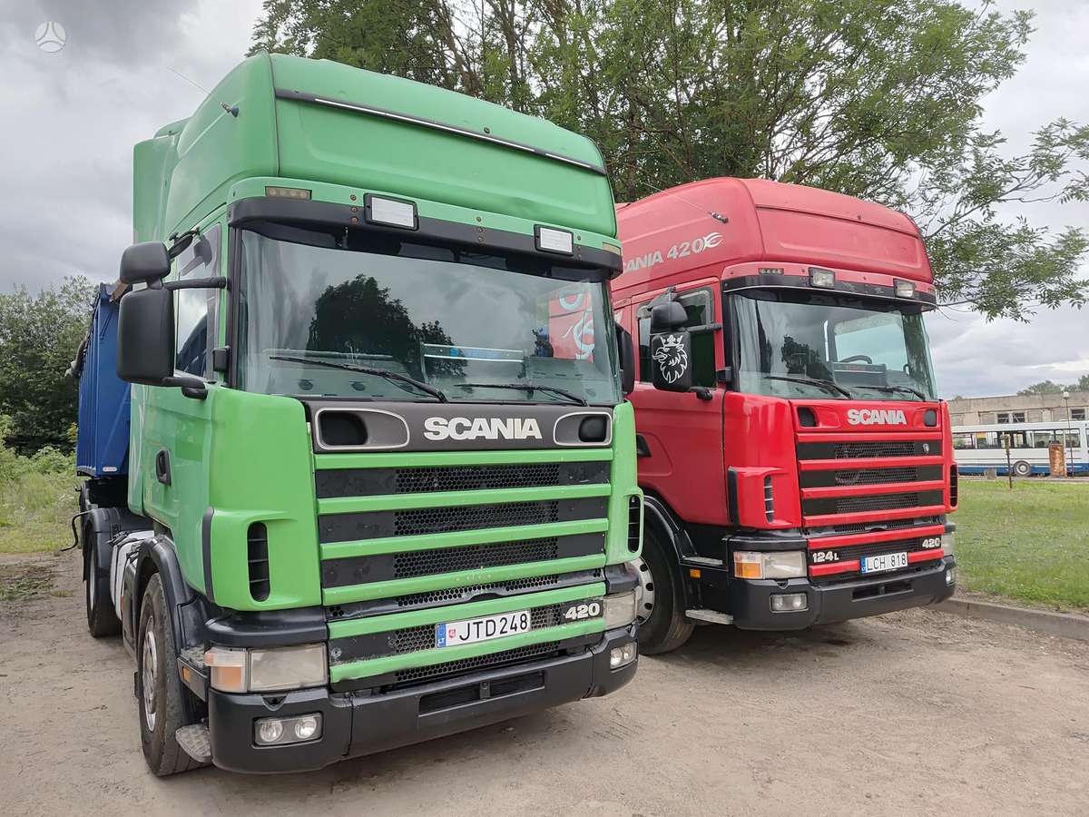 Scania 124l   2 vnt. hidraulika, double sleeper