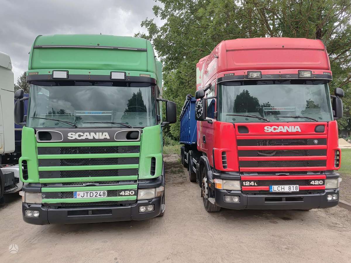 Scania 124l   2 vnt. hidraulika, double sleeper