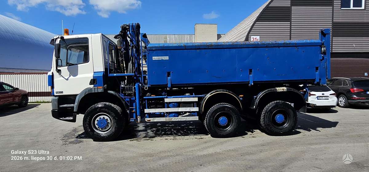 DAF Ginaf M3335  6x6, самосвалы с краном
