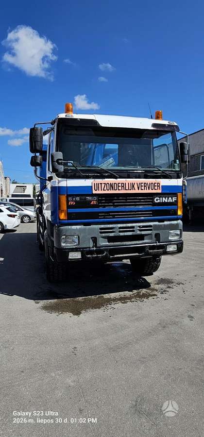 DAF Ginaf M3335  6x6, самосвалы с краном