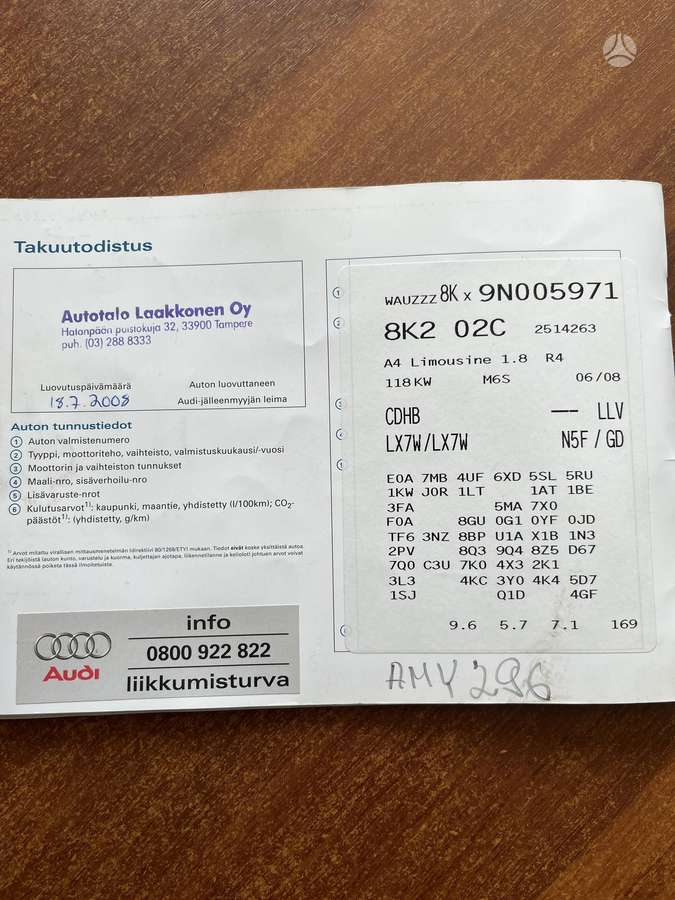 Audi A4, 1.8 l., Седан