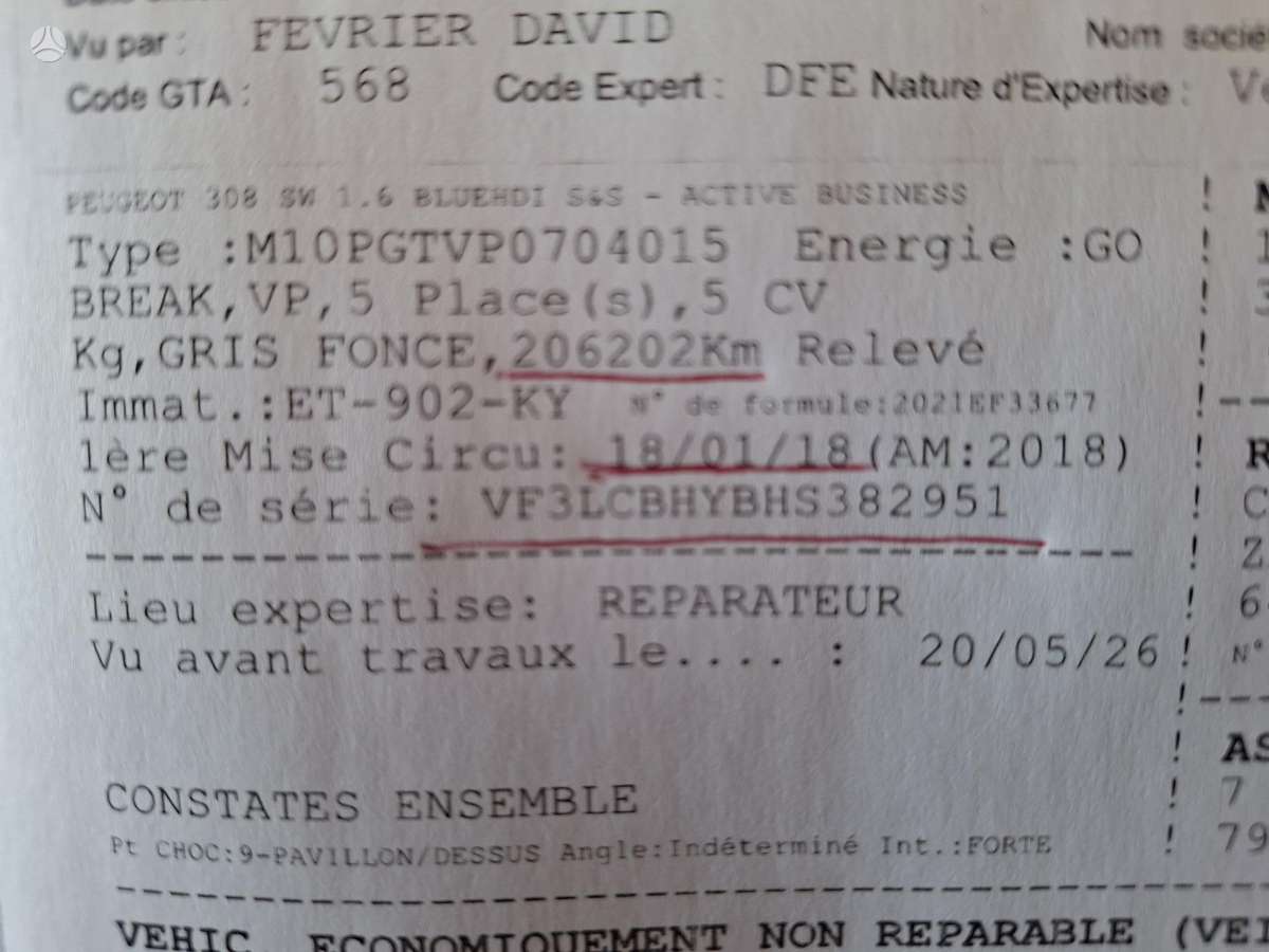 Peugeot 308, 1.6 l., Универсал