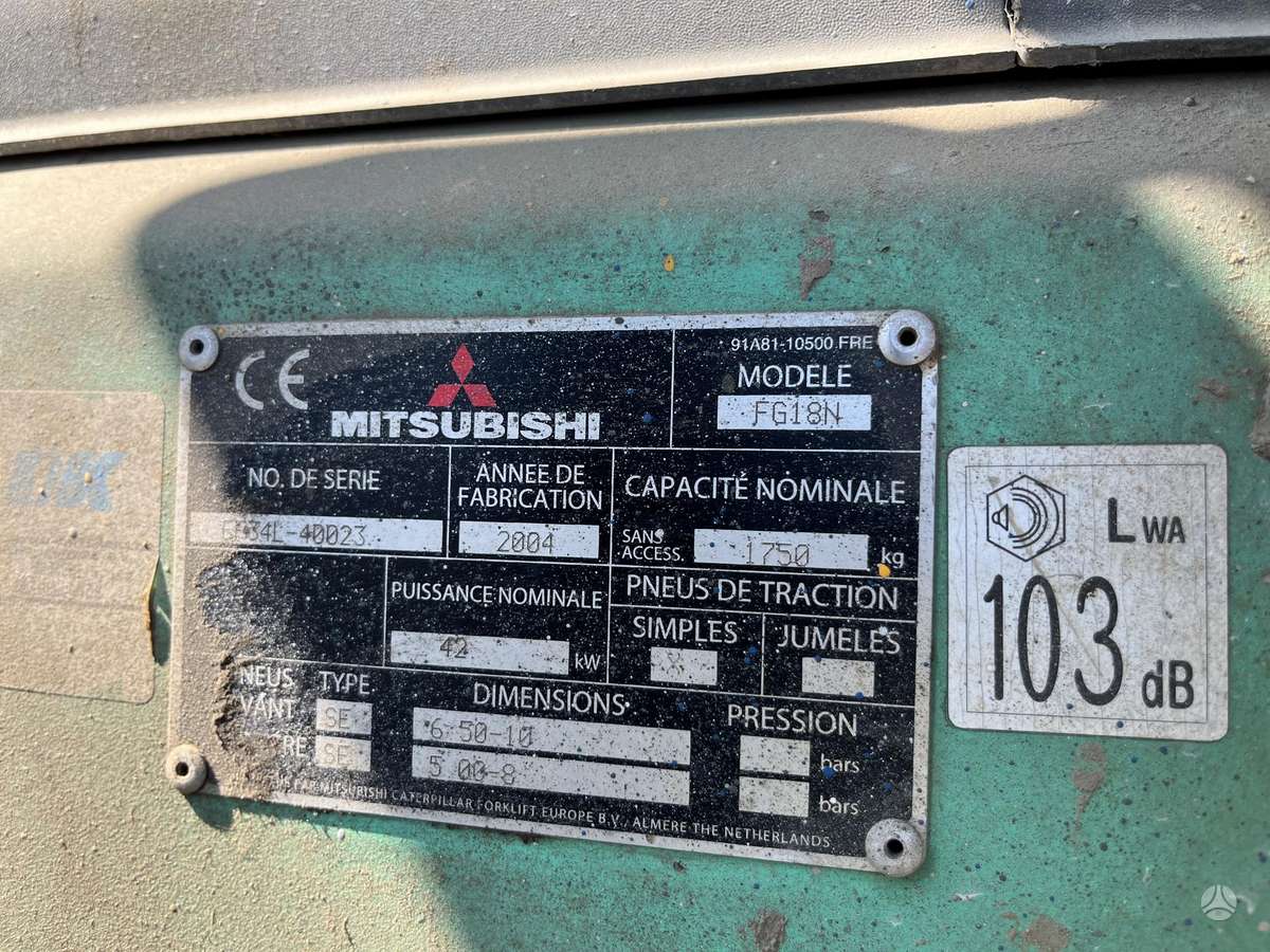 Mitsubishi FG18N, forklifts