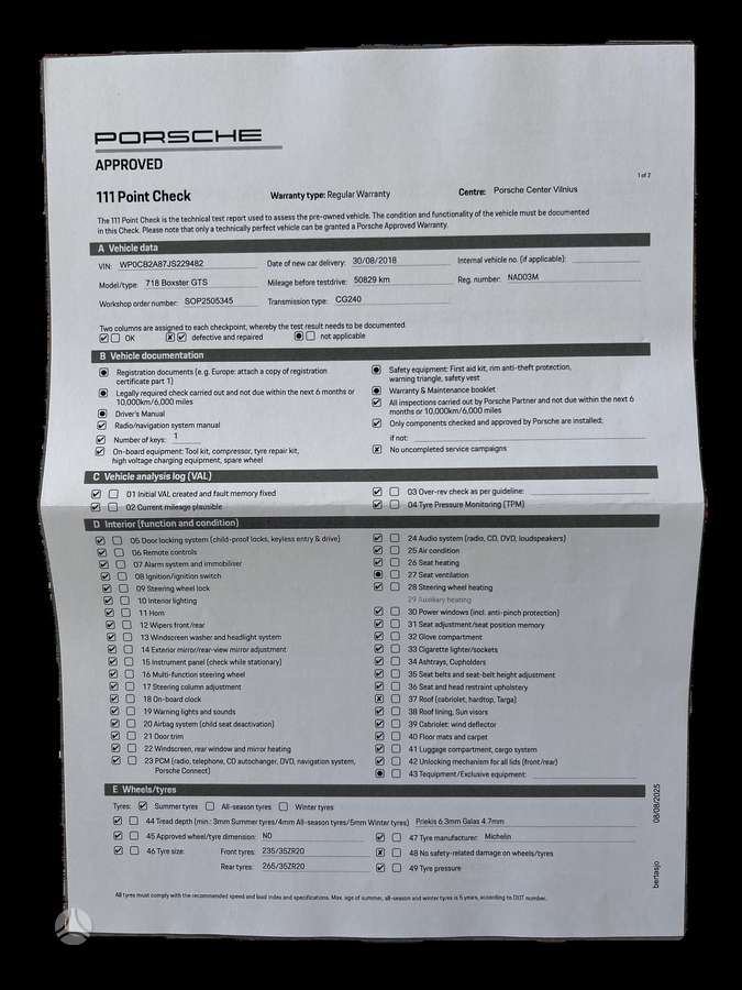 Porsche Boxster, 2.5 l., Кабриолет