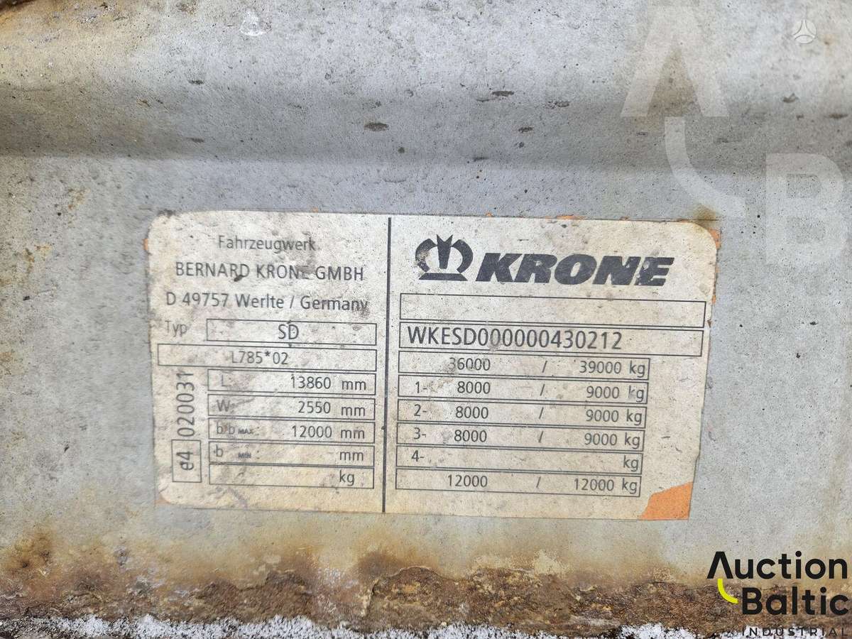 Krone SD, užuolaidinės / tentinės