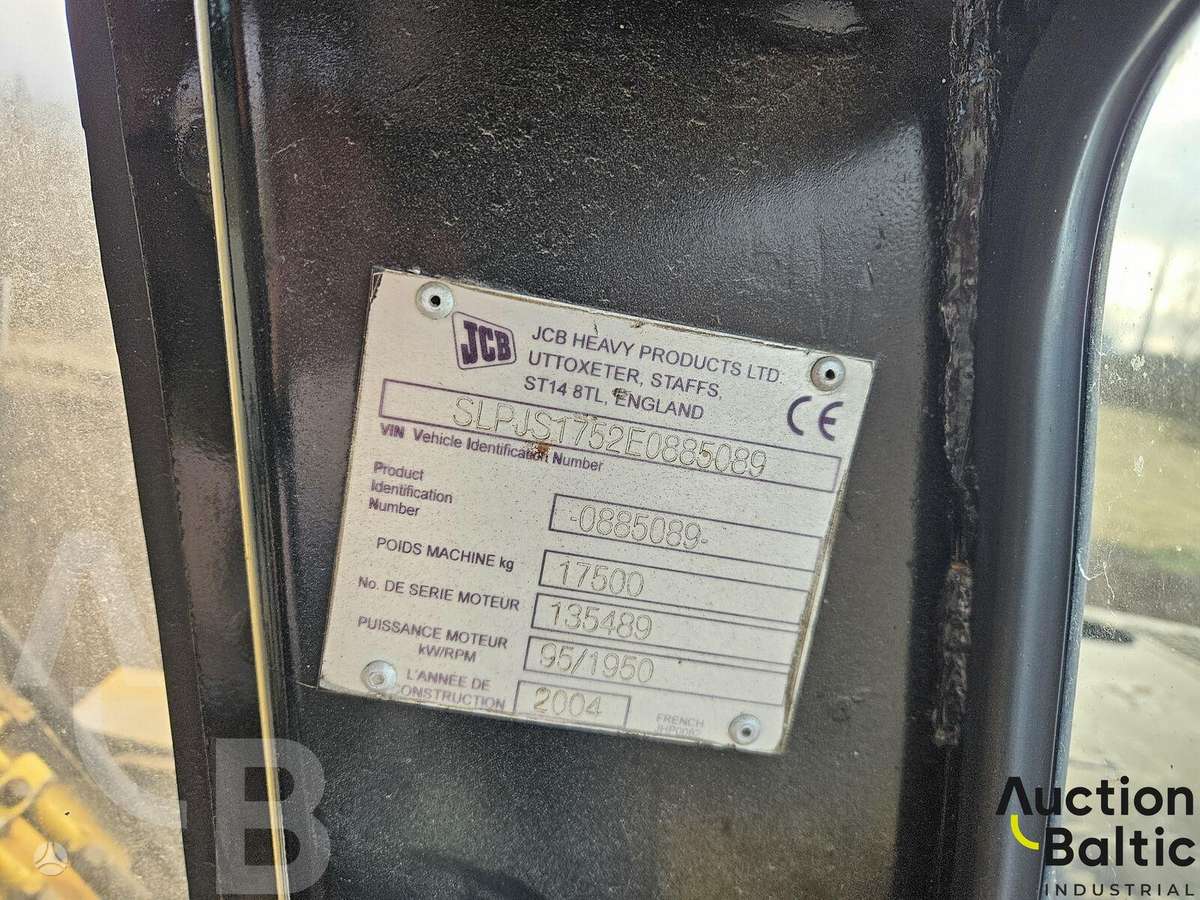 JCB JS 175 W, ekskavatoriai