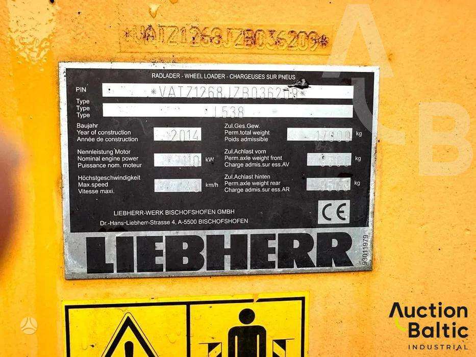 Liebherr L 538, фронтальные погрузчики