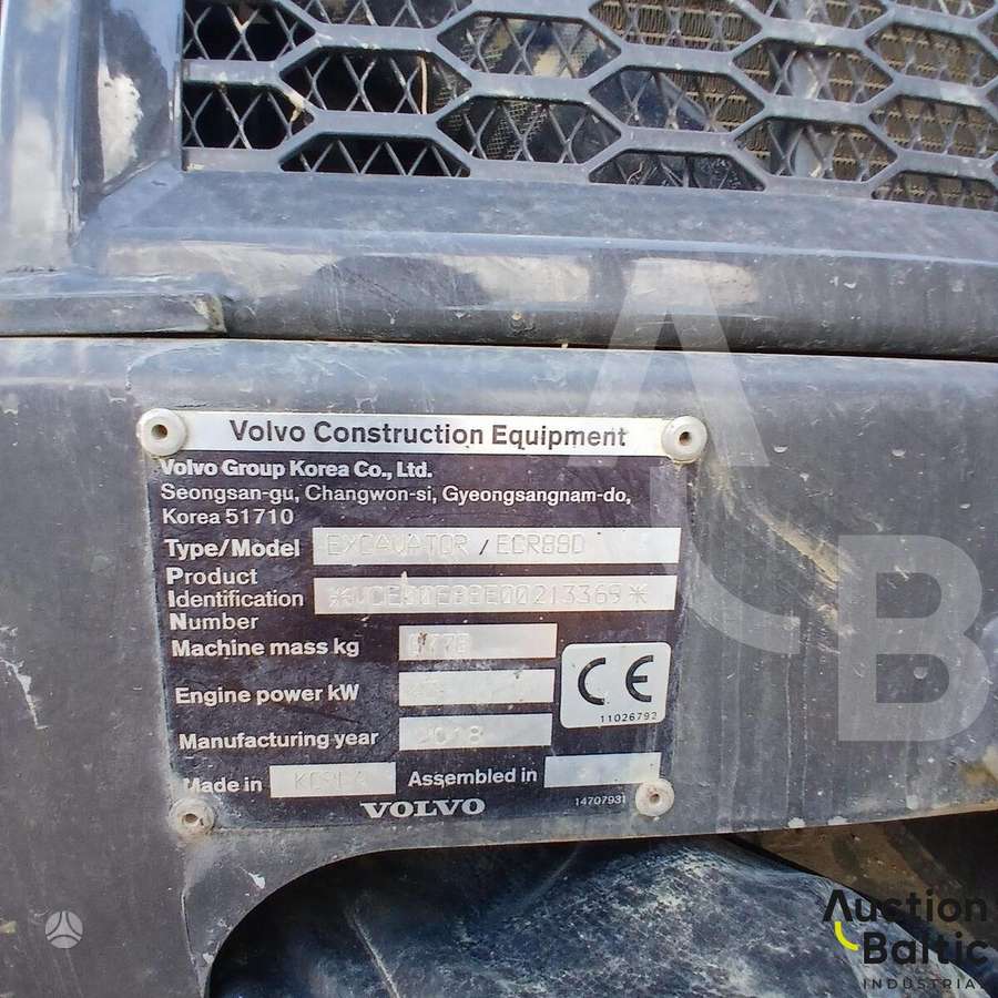 Volvo ECR 88, mini ekskavatori