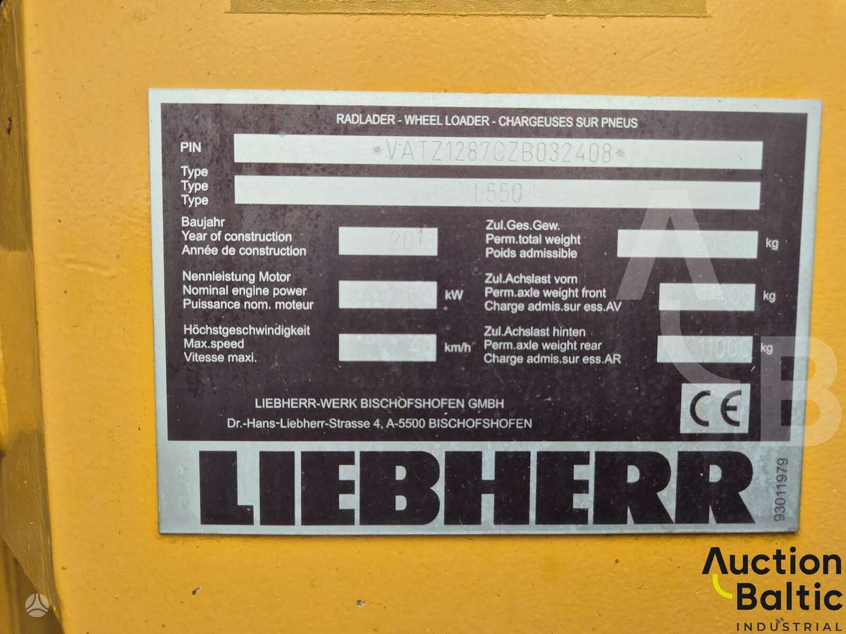 Liebherr L 550, фронтальные погрузчики