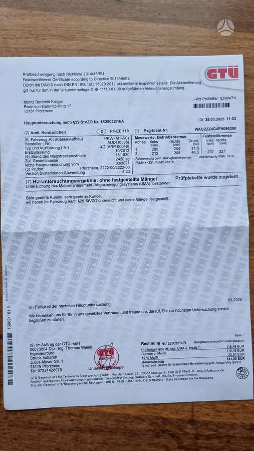 Audi A6, 3.0 l., universalas