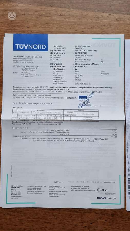 Audi A6, 3.0 l., universalas