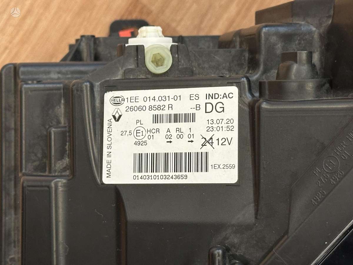 Renault Trafic, 260109054R, 260608582R, lights