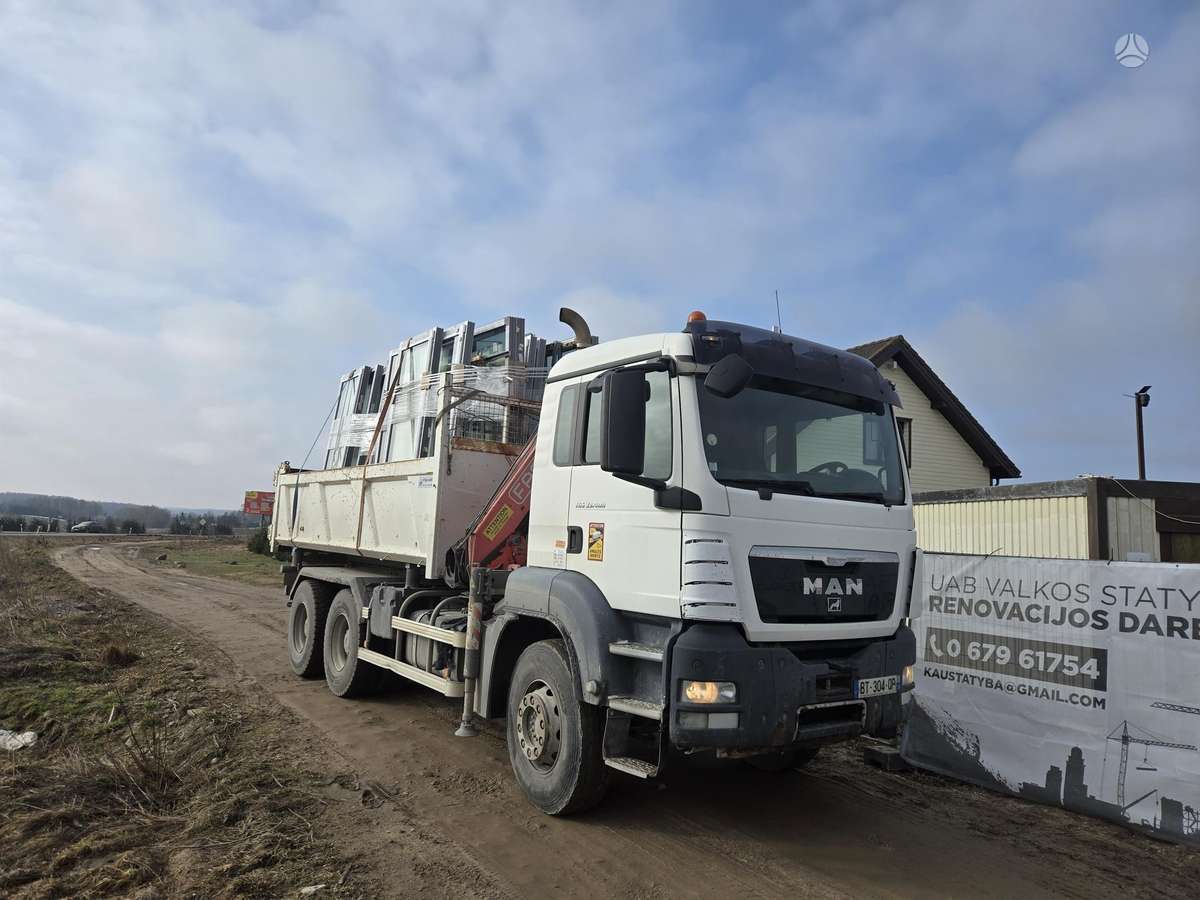 MAN 400, самосвалы с краном