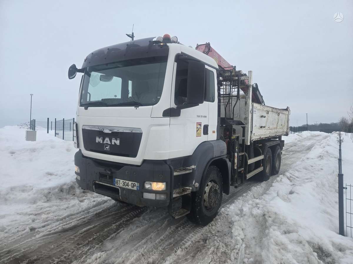 MAN 400, самосвалы с краном