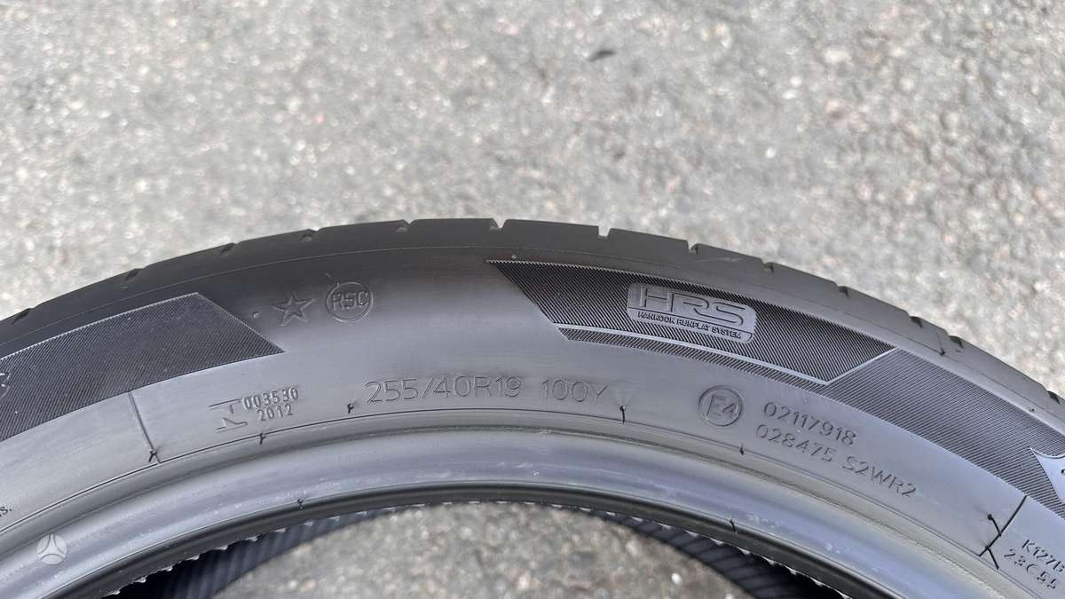 Hankook, летние 255/40 R19