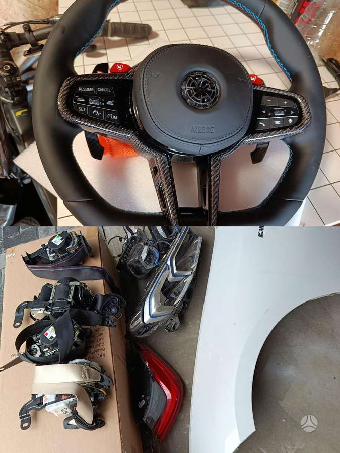 BMW 3 serija salono detalės