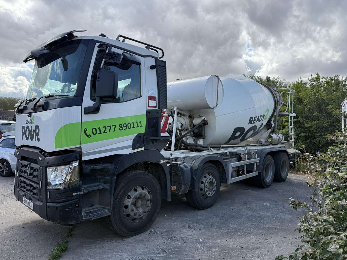 Renault 380, concrete mixer trucks