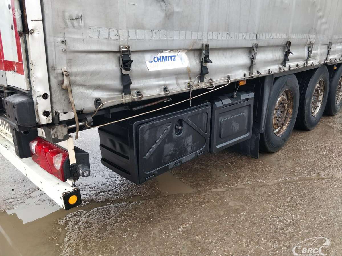 Schmitz SCS 24, dropside with tarpaulin