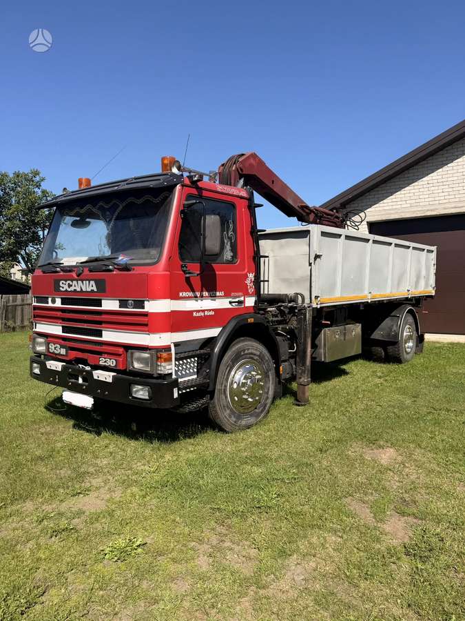 Scania 93 ML, dumpers with crane