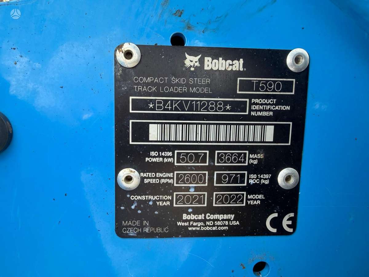 Bobcat T590, mini krautuvai
