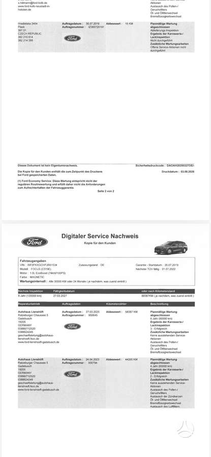 Ford Focus, 1.0 l., Универсал